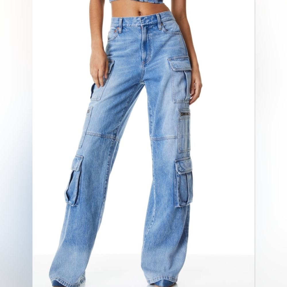 Alice and Olivia CAY BAGGY CARGO JEANS